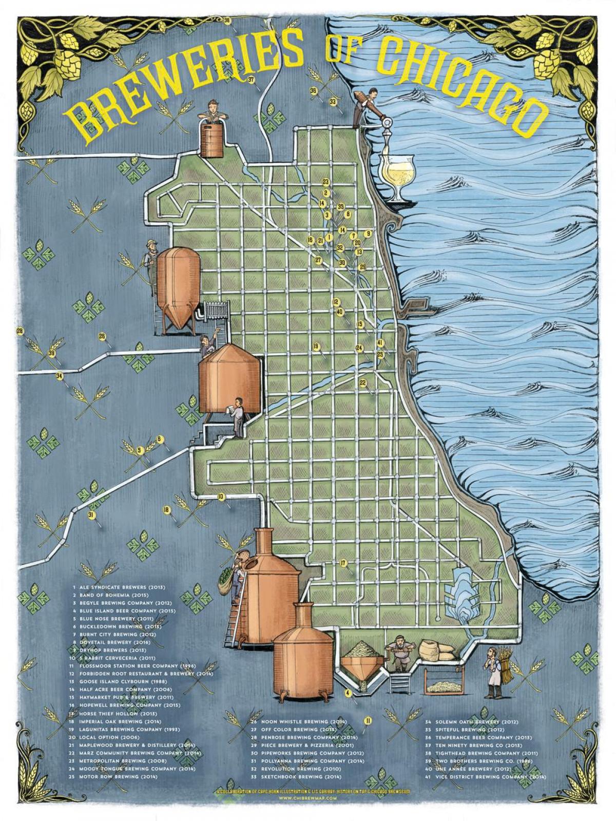Čikagos alaus žemėlapio