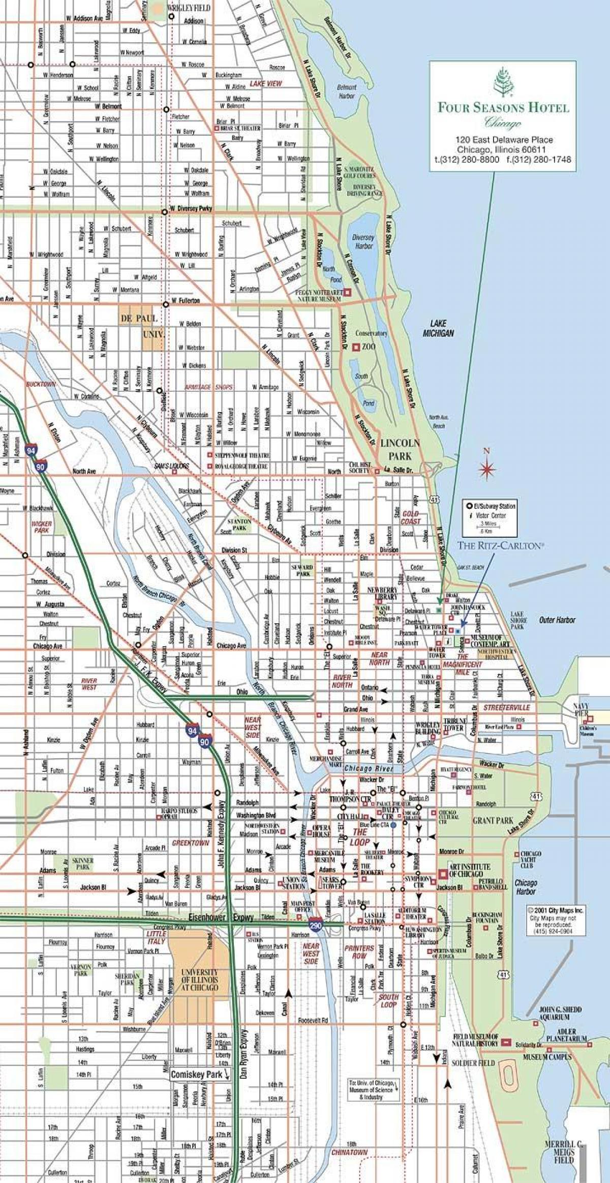 žemėlapis iš Čikagos