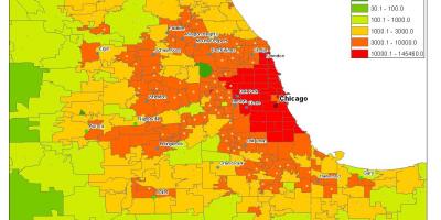 Demografinis žemėlapis, Chicago