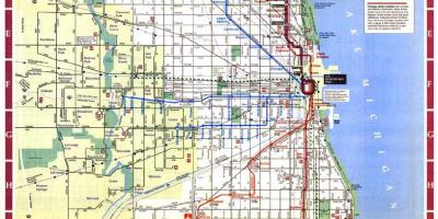 Žemėlapis Čikagos miesto ribų