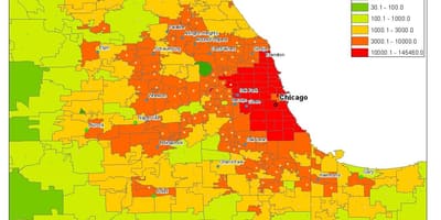 Demografinis žemėlapis, Chicago