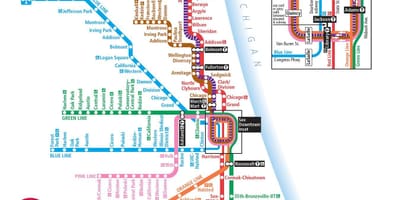 Cta žemėlapis, Chicago