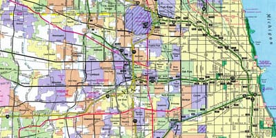 Žemėlapis interstate 90