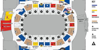 Žemėlapis United Center Chicago